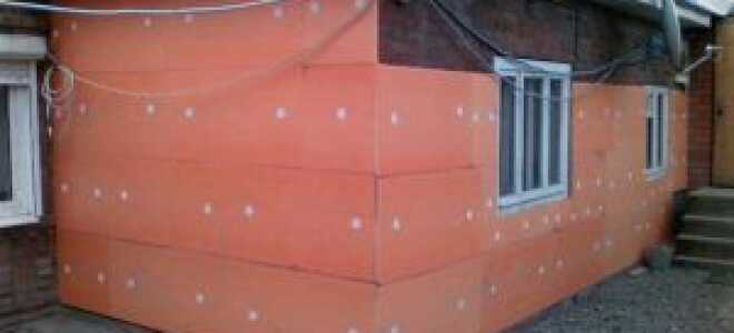 Крепление пеноплекса к стене