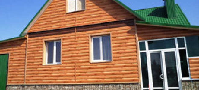 Сайдинг металлическим блок хаусом