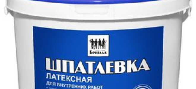 Латексная шпаклёвка: характеристика, особенности применения