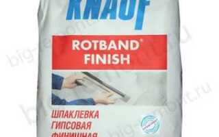Ротбанд шпаклевка: описание и применение шпатлевки от компании Кнауф
