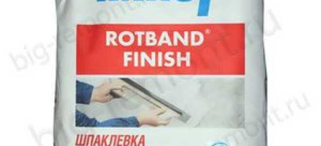 Ротбанд шпаклевка: описание и применение шпатлевки от компании Кнауф