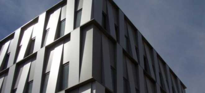 Облицовка фасада алюминиевыми панелями: вентфасады