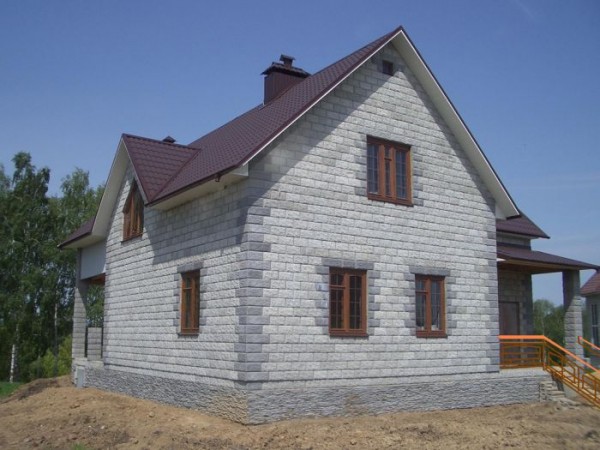Облицовка газосиликатных блоков