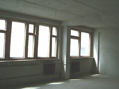 Так выглядит помещение с черновой отделкой