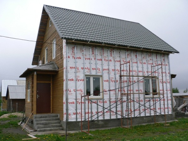 Установка каркаса из металлопрофиля